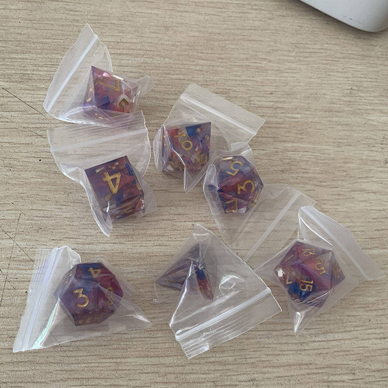 7pcs Resin Polyhedral Dice Set for Board Game