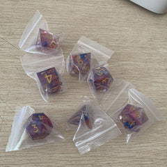 7pcs Resin Polyhedral Dice Set for Board Game