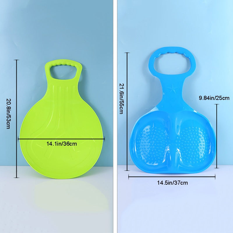 Fan Shaped Snow Ski Sand Boards Colorful Thickened Grass Sand Sliding Board