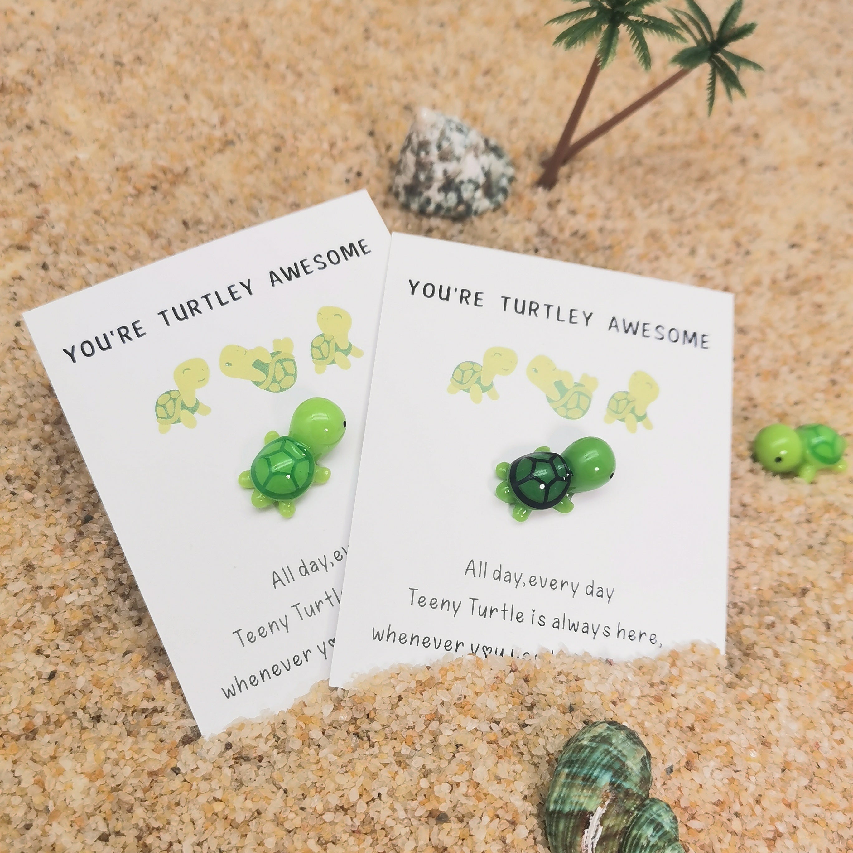 Turtley Awesome Pocket Turtle Hug Cheer Up Mini Resin Sea Turtle Gift
