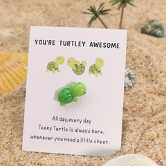 Turtley Awesome Pocket Turtle Hug Cheer Up Mini Resin Sea Turtle Gift