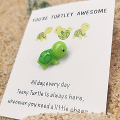 Turtley Awesome Pocket Turtle Hug Cheer Up Mini Resin Sea Turtle Gift