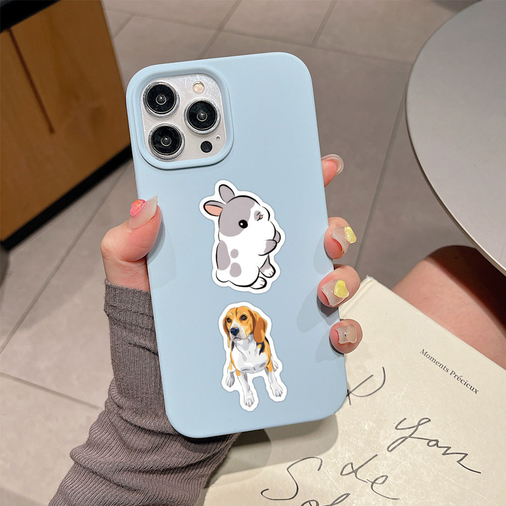 60pcs Cartoon Farm Animal Stickers DIY Skateboard Laptop Water Cup Luggage Fun