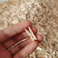30pcs 2 Wooden Clip Photo Clip DIY Decorative Clip Christmas Clip