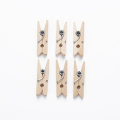 30pcs 2 Wooden Clip Photo Clip DIY Decorative Clip Christmas Clip