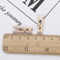 30pcs 2 Wooden Clip Photo Clip DIY Decorative Clip Christmas Clip