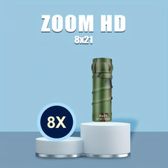 8X21 Mini Mobile Phone Monocular Telescope Portable High Power Pocket Monocular