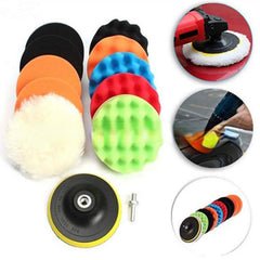 12pcs Car Polishing Disc Self adhesive Polishing Waxing Set