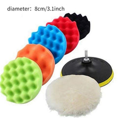 12pcs Car Polishing Disc Self adhesive Polishing Waxing Set