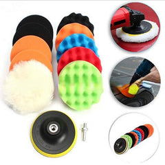 12pcs Car Polishing Disc Self adhesive Polishing Waxing Set