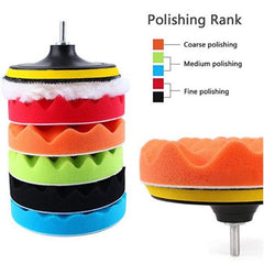 12pcs Car Polishing Disc Self adhesive Polishing Waxing Set