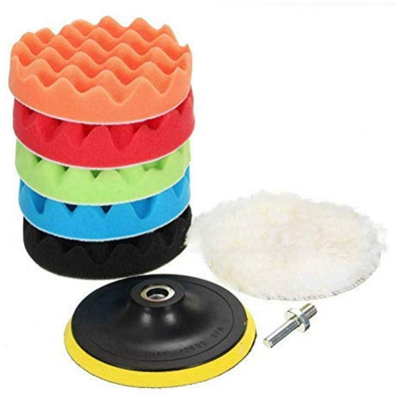 12pcs Car Polishing Disc Self adhesive Polishing Waxing Set