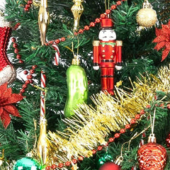 Glass Cucumber Christmas Pickle Ornament Traditional Decor