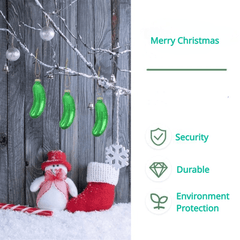Glass Cucumber Christmas Pickle Ornament Traditional Decor