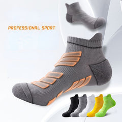 5 Pairs Men's Anti-Odor Sports Socks - Breathable Ankle Socks