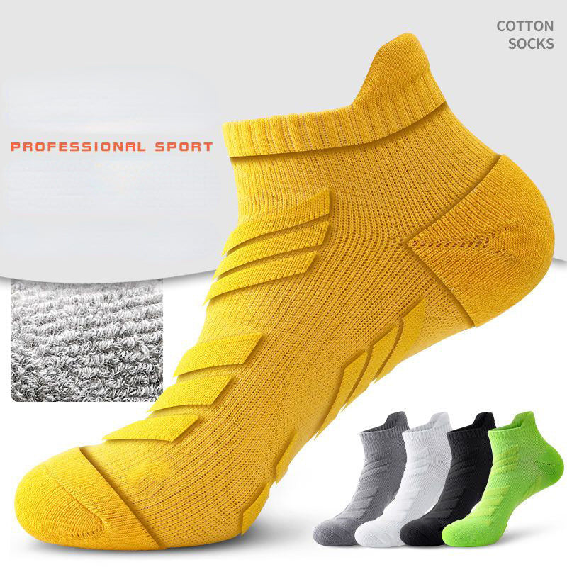 5 Pairs Men's Anti-Odor Sports Socks - Breathable Ankle Socks