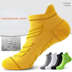 5 Pairs Men's Anti-Odor Sports Socks - Breathable Ankle Socks