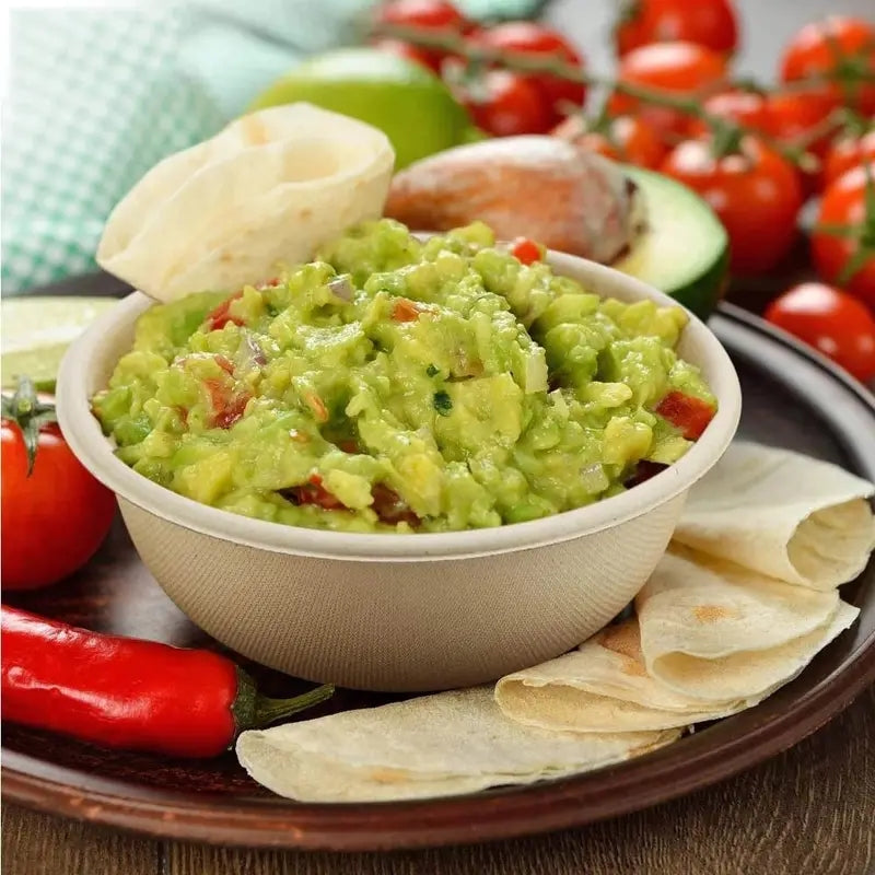 20pcs 350-500ml Disposable Paper Bowls for Camping and Picnic
