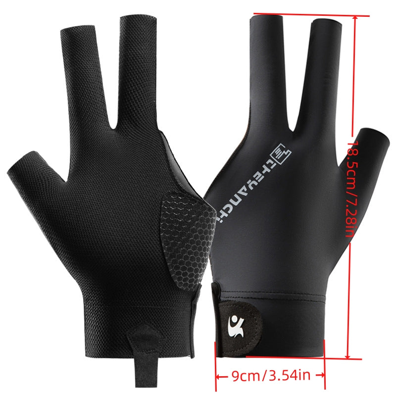 D258 Lightweight Breathable Billiard Gloves Non Slip Single Pack