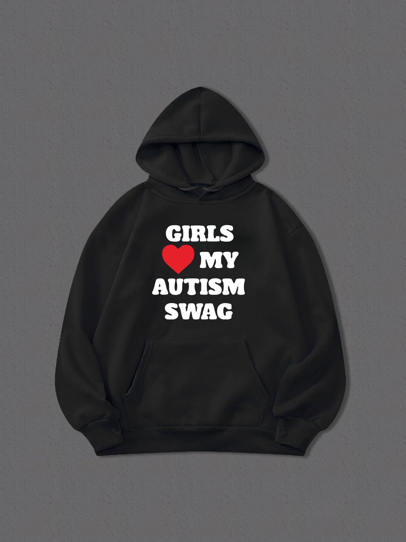 AUTISM SWAG Hoodie For Men Comfy Drawstring Hooded Pullover