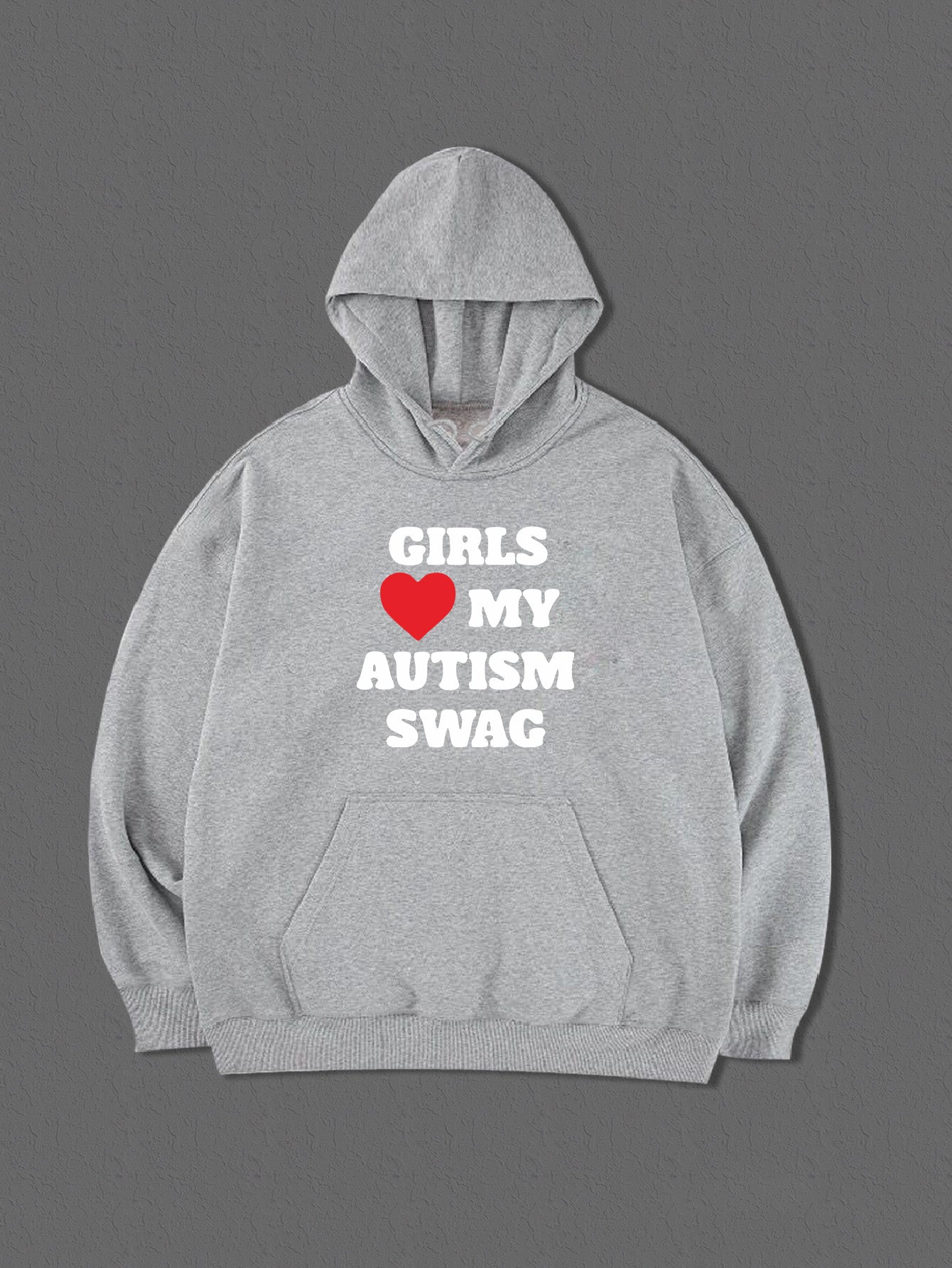 AUTISM SWAG Hoodie For Men Comfy Drawstring Hooded Pullover