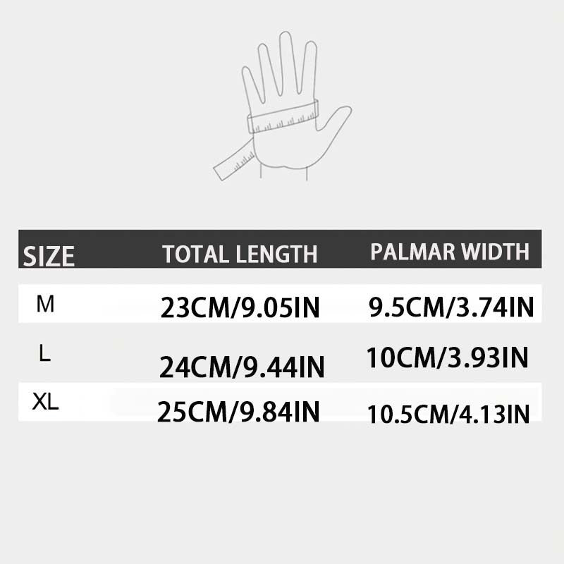 Men's Winter Waterproof Touch Screen Gloves Outdoor Full Finger Anti Slip Zipper