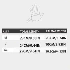 Men's Winter Waterproof Touch Screen Gloves Outdoor Full Finger Anti Slip Zipper