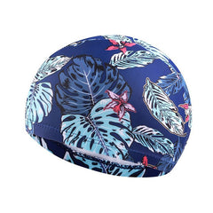 Printed Swimming Cap Quick Drying Breathable Elastic Summer Cap