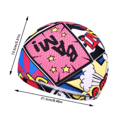 Printed Swimming Cap Quick Drying Breathable Elastic Summer Cap