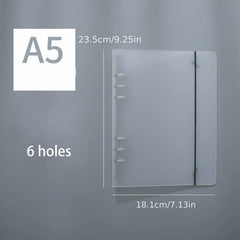 Durable A5 A6 A7 Binder Notebook for Students Office