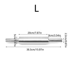Stainless Steel Non Stick Rolling Pin for Baking and Cooking