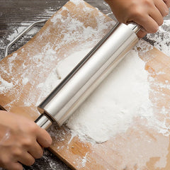 Stainless Steel Non Stick Rolling Pin for Baking and Cooking