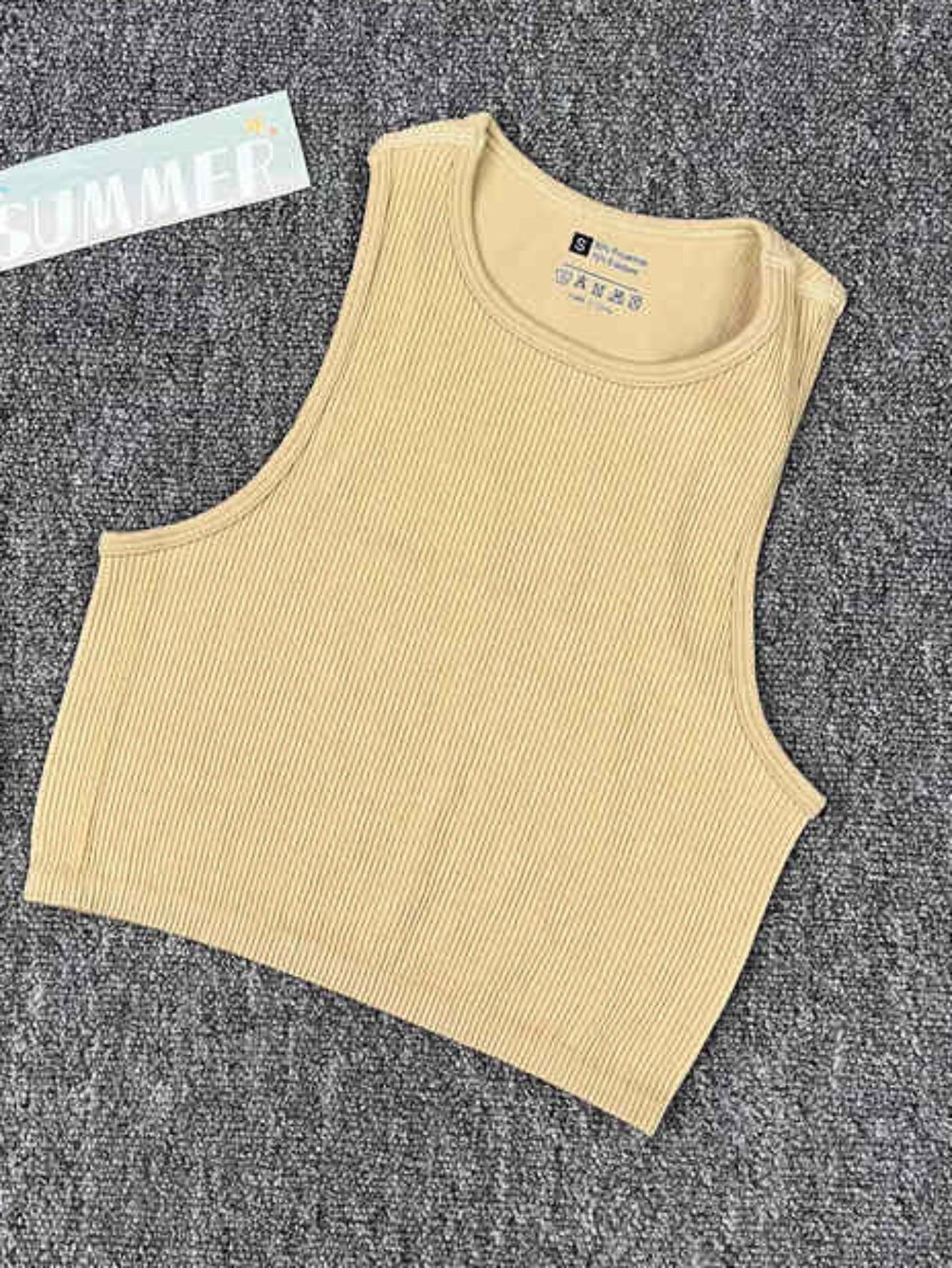 Solid High Stretch Sleeveless Fitness Top Women's Activewear