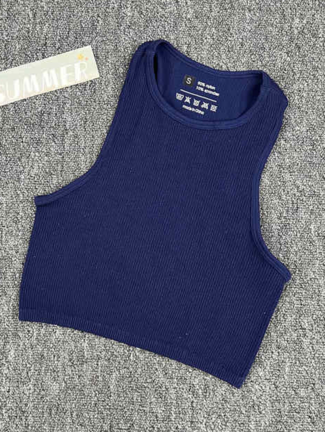 Solid High Stretch Sleeveless Fitness Top Women's Activewear