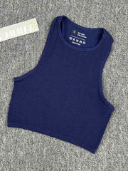 Solid High Stretch Sleeveless Fitness Top Women's Activewear