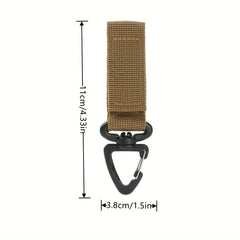 3pcs Clip Nylon Key Ring Hiking Hook