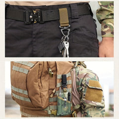 3pcs Clip Nylon Key Ring Hiking Hook