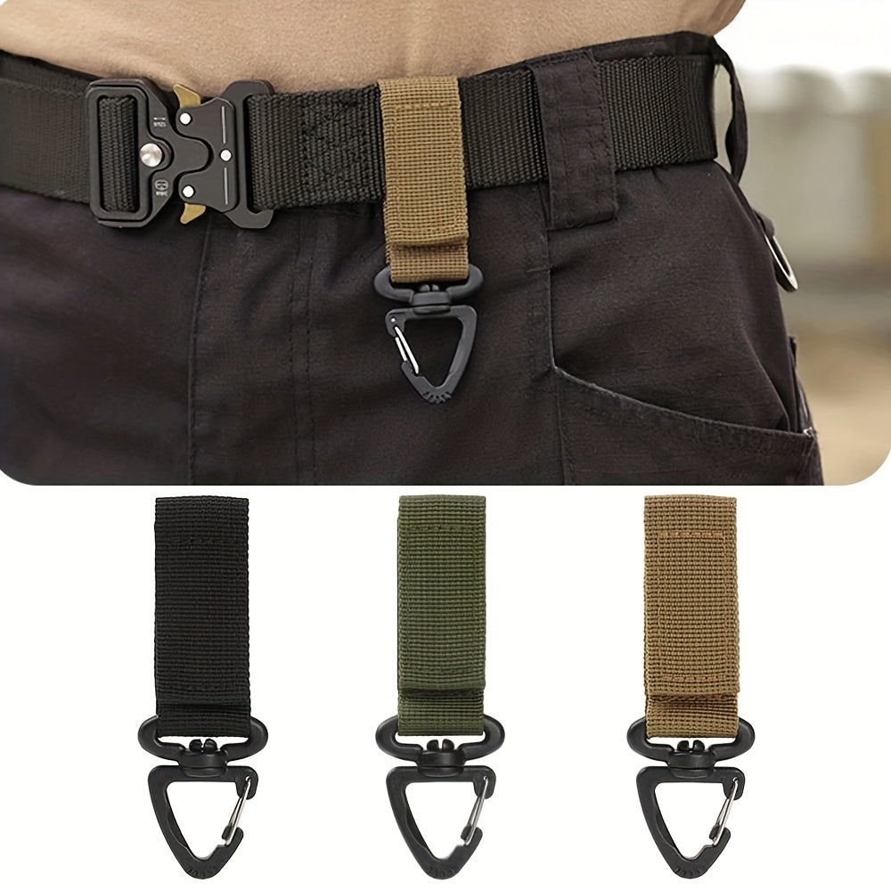 3pcs Clip Nylon Key Ring Hiking Hook