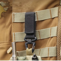 3pcs Clip Nylon Key Ring Hiking Hook