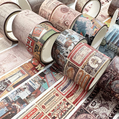 4 Rolls Vintage Style Washi Tape Set For Bullet Journal