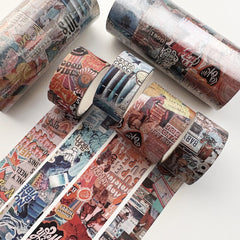 4 Rolls Vintage Style Washi Tape Set For Bullet Journal