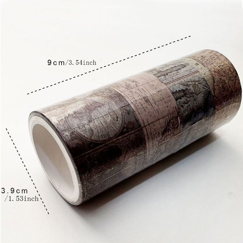 4 Rolls Vintage Style Washi Tape Set For Bullet Journal