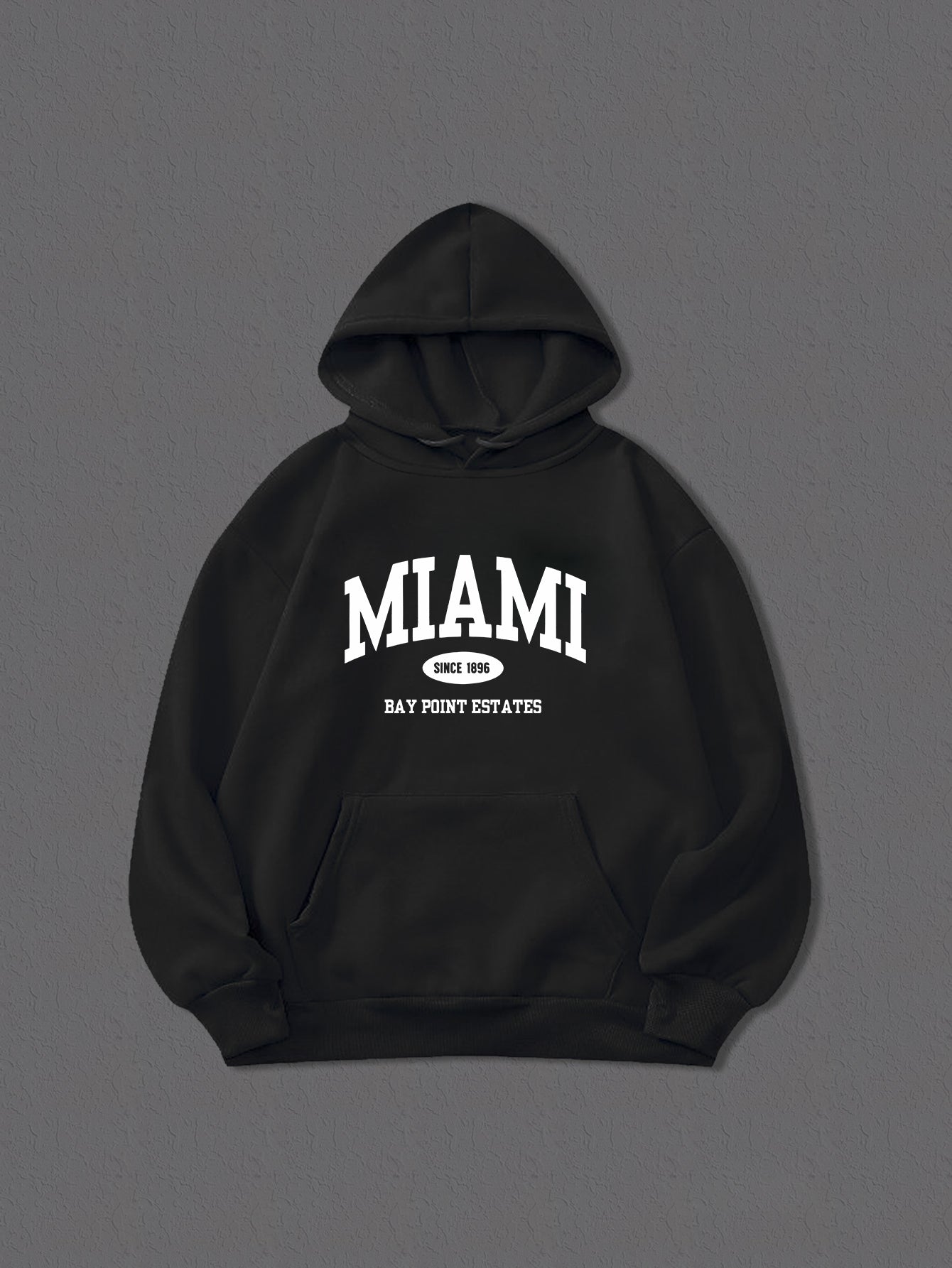 MIAMI Graphic Print Hoodie For Men