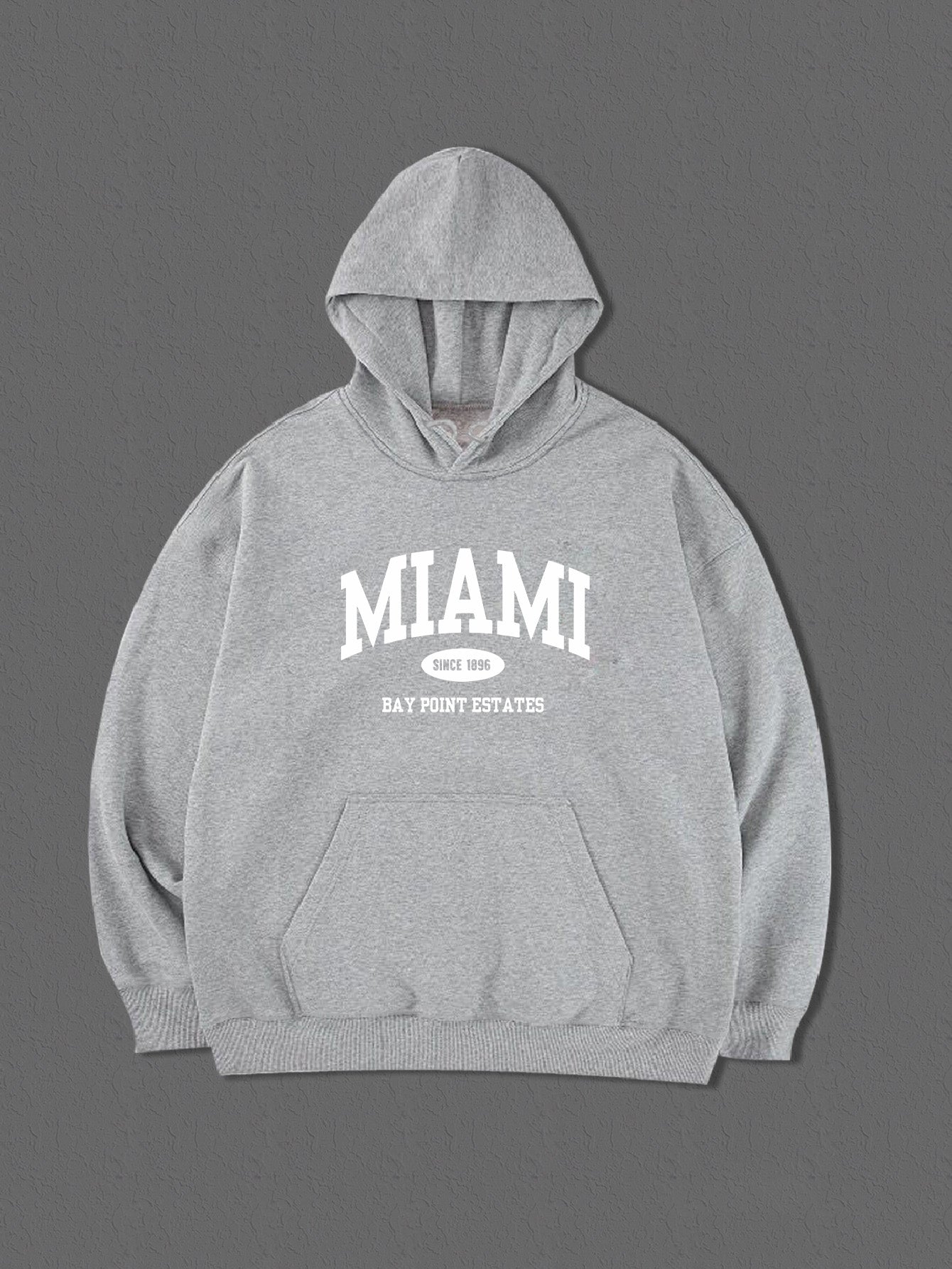 MIAMI Graphic Print Hoodie For Men