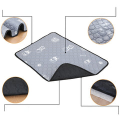 Washable Printed Dog Pee Pad Reusable Puppy Training Pad Non slip Moisture proof