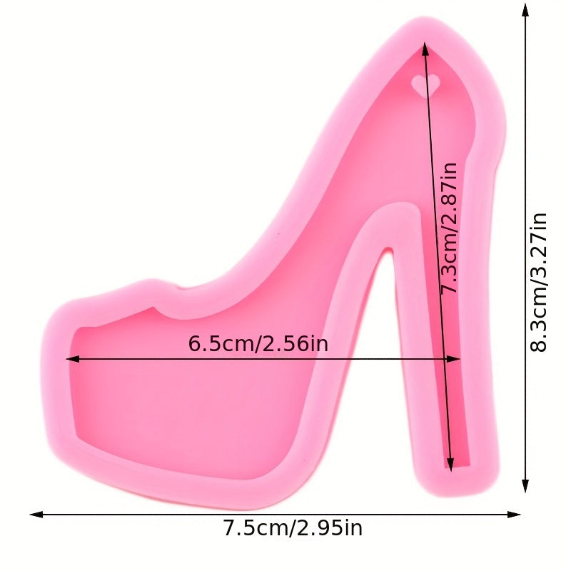 High Heels Women Shoe Silicone Mold Craft Keychain Epoxy Resin Jewelry Mould