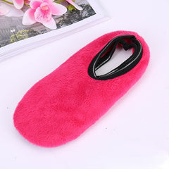 Warm Yoga Socks Low Cut Non Slip Fuzzy Socks For Winter