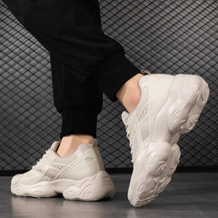 Women's Mesh Lace-up Chunky Sneakers