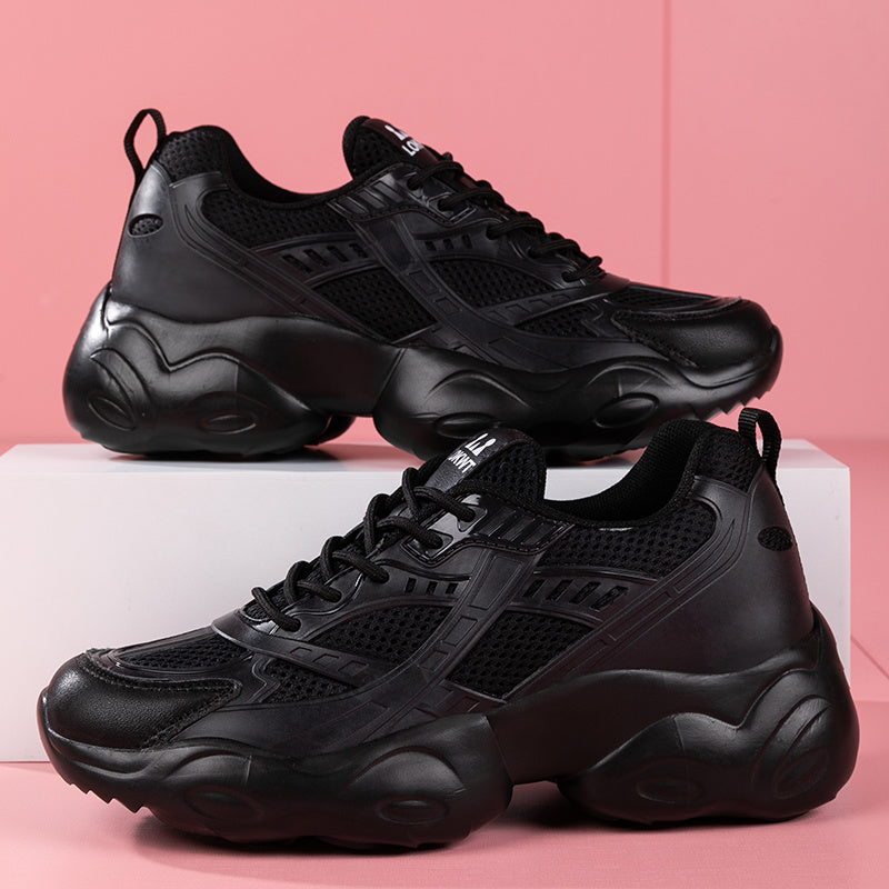 Women's Mesh Lace-up Chunky Sneakers