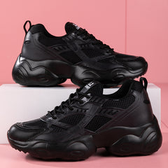 Women's Mesh Lace-up Chunky Sneakers